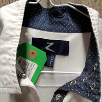 SS Sun Show Shirt, snaps, snap collar *gc, dingy, snags, stains, seam puckers, crinkled