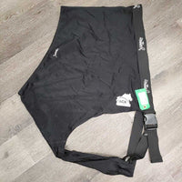 Lycra Shoulder Guard, buckle *fair, clean, thin, seam rubs, v.clumpy, rubs & pilly, threads
