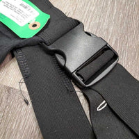Lycra Shoulder Guard, buckle *fair, clean, thin, seam rubs, v.clumpy, rubs & pilly, threads
