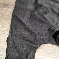Lycra Shoulder Guard, buckle *fair, clean, thin, seam rubs, v.clumpy, rubs & pilly, threads
