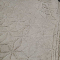 Quilt Jumper Saddle Pad, 2x piping *gc, clean, cut tabs, pilly, faded, rubs, mnr hair, puckers, threads
