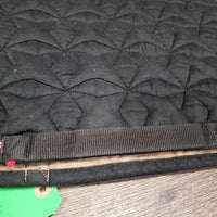 Quilt Jumper Saddle Pad, 2x piping *gc, clean, cut tabs, pilly, faded, rubs, mnr hair, puckers, threads
