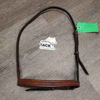 Rsd FS Leather Noseband ONLY *gc/fair, rubs, stains/discolored, creases, clean, stretched keeper

