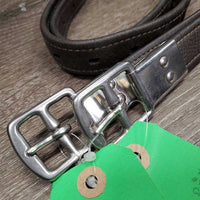 Pr Nylon Lined Stirrup Leathers *gc/fair, dents, v.rubbed, mnr stretched holes, HOLEY/Thin Spots
