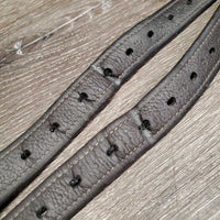 Pr Nylon Lined Stirrup Leathers *gc/fair, dents, v.rubbed, mnr stretched holes, HOLEY/Thin Spots
