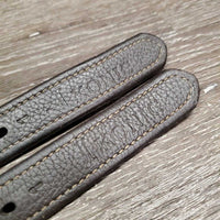 Pr Nylon Lined Stirrup Leathers *gc/fair, dents, v.rubbed, mnr stretched holes, HOLEY/Thin Spots
