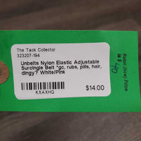 Nylon Elastic Adjustable Surcingle Belt *gc, rubs, pills, hair, dingy?
