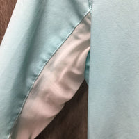 LS Sun Show Shirt, 1/2 Snap Up, snap collar, Mesh Sleeves *vgc, mnr threads, stains