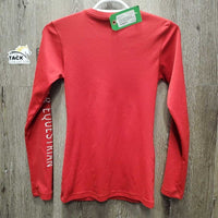 LS Technical Shirt *gc, cracking logo, mnr seam rubs, threads, snags & faded/discolored spots

