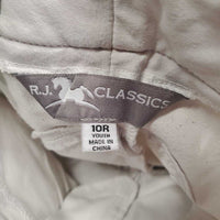JUNIORS Euroseat Breeches *gc, seam puckers, clean, v.dingy, stains, rubs & pills, discolored seat & legs
