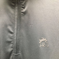 LS Sun Shirt, 1/4 Zip Up, Mesh Sleeves *gc, broken pit elastics, mnr snags
