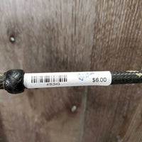 v.fine Riding Whip - Crop, end cap *gc, bent flapper, no strap, dented cap