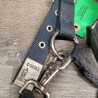 Nylon Fleece Lined Halter, adj, snap *gc, clumpy, dirty, mnr hair, snags, threads
