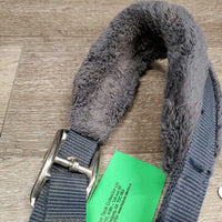 Nylon Fleece Lined Halter, adj, snap *gc, clumpy, dirty, mnr hair, snags, threads
