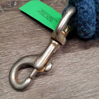 Nylon Lead Rope *fair, v.stiff, sticky snap, faded, frayed, stains mnr dirt
