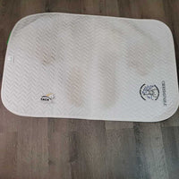 Thin Quilt Baby Saddle Pad, "Springbank Pony Club" *vgc, clean, mnr stains, hair, pills
