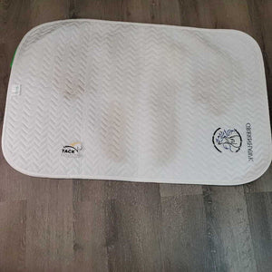 Thin Quilt Baby Saddle Pad, "Springbank Pony Club" *vgc, clean, mnr stains, hair, pills