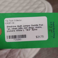 Quilt Jumper Saddle Pad *gc, clean, pills, mnr dingy, stains, puckers

