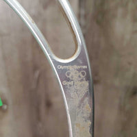 Pr Aluminum Wide Base Stirrup Irons *vgc, dirt, scuffs, grips: rubs, thin, smoothed
