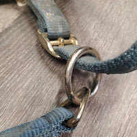 Thick Nylon Halter, adj, snap *gc/fair, faded, dirty, stains, discolored, rubs, frays
