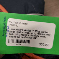 150g Winter Neck ONLY *vgc, wpf, residue, mnr hair, dirt, repairs, threads, rubs, faded

