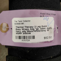 2 Leg Quick - Easy Wraps, bag *gc, clean, dusty, hairy, pilly