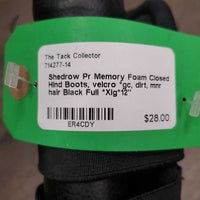 Pr Memory Foam Closed Hind Boots, velcro *gc, dirt, mnr hair
