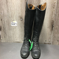 JUNIORS Field Boots, zips *gc/fair, dirt, scuffs, faded, rubs, unglued toes, stiff zippers