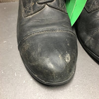 JUNIORS Field Boots, zips *gc/fair, dirt, scuffs, faded, rubs, unglued toes, stiff zippers
