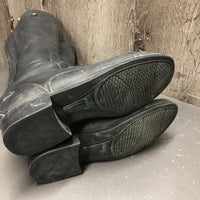 JUNIORS Field Boots, zips *gc/fair, dirt, scuffs, faded, rubs, unglued toes, stiff zippers
