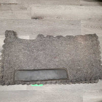 Felt Scalloped Western Saddle Pad, Wither Relief *gc, dirty, clumpy, pills, rubs, hair
