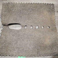 Felt Scalloped Western Saddle Pad, Wither Relief *gc, dirty, clumpy, pills, rubs, hair
