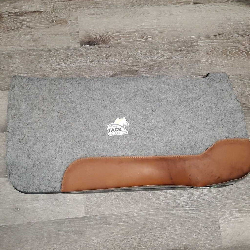 Neoprene Lined Felt Top Western Saddle Pad, Wither Relief *gc, dirty, clumpy, pills, rubs, mnr hair, stains, unglued edges