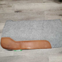 Neoprene Lined Felt Top Western Saddle Pad, Wither Relief *gc, dirty, clumpy, pills, rubs, mnr hair, stains, unglued edges
