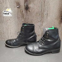 JUNIORS Pr Paddock Boots, laces *vgc/xc, clean, mnr threads & film, older