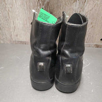 JUNIORS Pr Paddock Boots, laces *vgc/xc, clean, mnr threads & film, older
