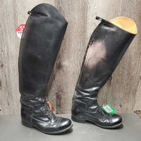 Pr Field Boots, Aftermarket Zips *gc,clean, v.rubbed, stains, mnr scratches & dings, older, short zips

