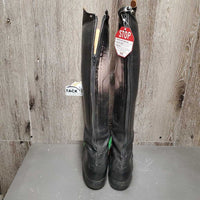 Pr Field Boots, Aftermarket Zips *gc,clean, v.rubbed, stains, mnr scratches & dings, older, short zips
