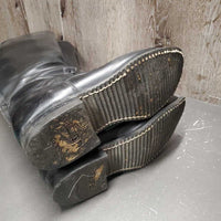 Pr Field Boots, Aftermarket Zips *gc,clean, v.rubbed, stains, mnr scratches & dings, older, short zips
