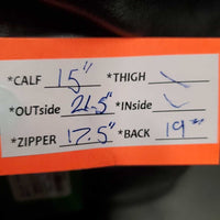 Pr Field Boots, Aftermarket Zips *gc,clean, v.rubbed, stains, mnr scratches & dings, older, short zips
