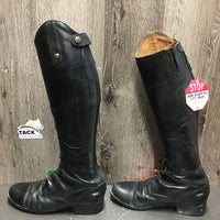 JUNIORS Field Boots, zips *gc, clean, mnr dirty edges, loose toe soles, rubs, thin, torn edges, slices