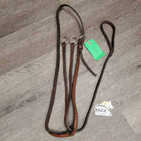 Thick Running Martingale *gc, NO stopper, older, dirty, stains, many xholes, curled end, Neck Strap: stretched & pulled stitching
