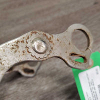 LS Curved Mullen Mouth Low Port Western Bit *fair, rusty, discolored, older
