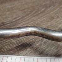 LS Low Port Western Curb Bit *gc, bent side, clean, stains, residue, rust

