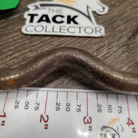 LS Low Port Western Curb Bit *gc, bent side, clean, stains, residue, rust
