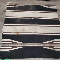 Western Saddle Blanket *gc, dirt, stains, mnr frays, rust,. faded, pills, sngas