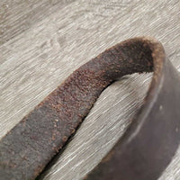 Thick Nylon Breakaway Halter, snap, adj * fair, faded, v.stiff, twisted, faded, v.stained, curled
