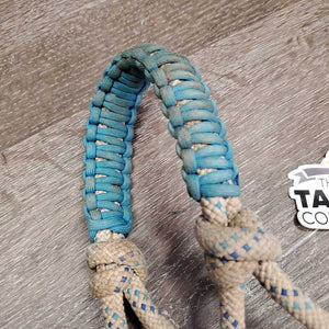 Thick Stiff Nylon Rope Halter, Wrapped Noseband* gc, dingy, stains, rubs, frays