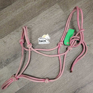 Thick Stiff Nylon Rope Halter *gc, faded, clean, stains
