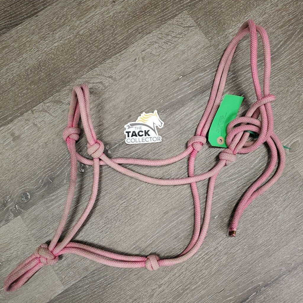 Thick Stiff Nylon Rope Halter *gc, faded, clean, stains